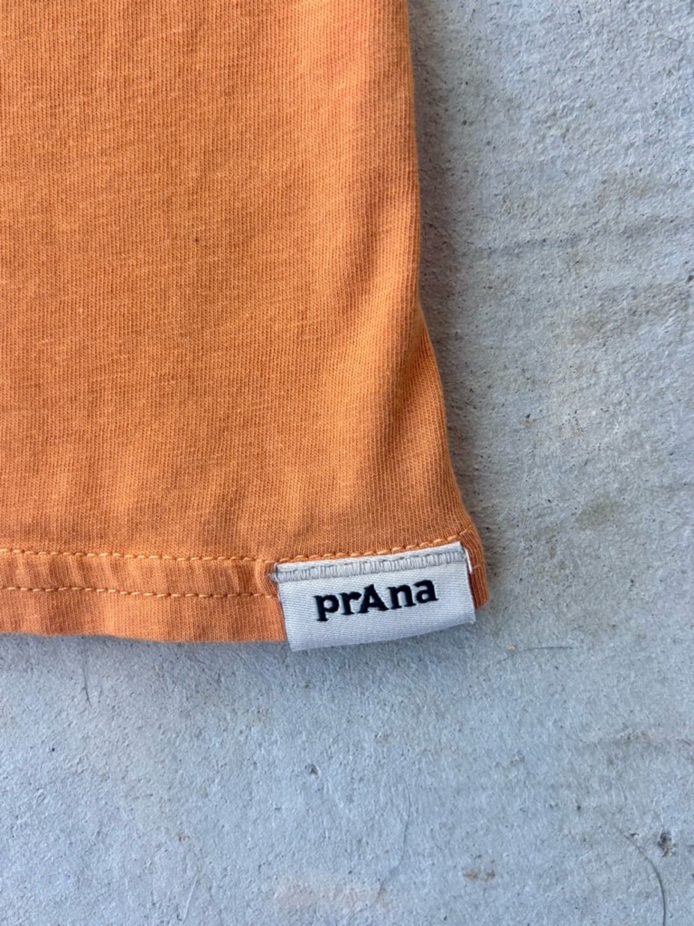 Prana Orange Short Sleeve Stripe Crew Tee (Women’s) - Picture 2 of 4